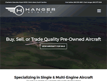 Tablet Screenshot of hangeraviation.com